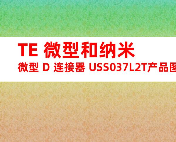 TE 微型和纳米微型 D 连接器 USS037L2T产品图纸